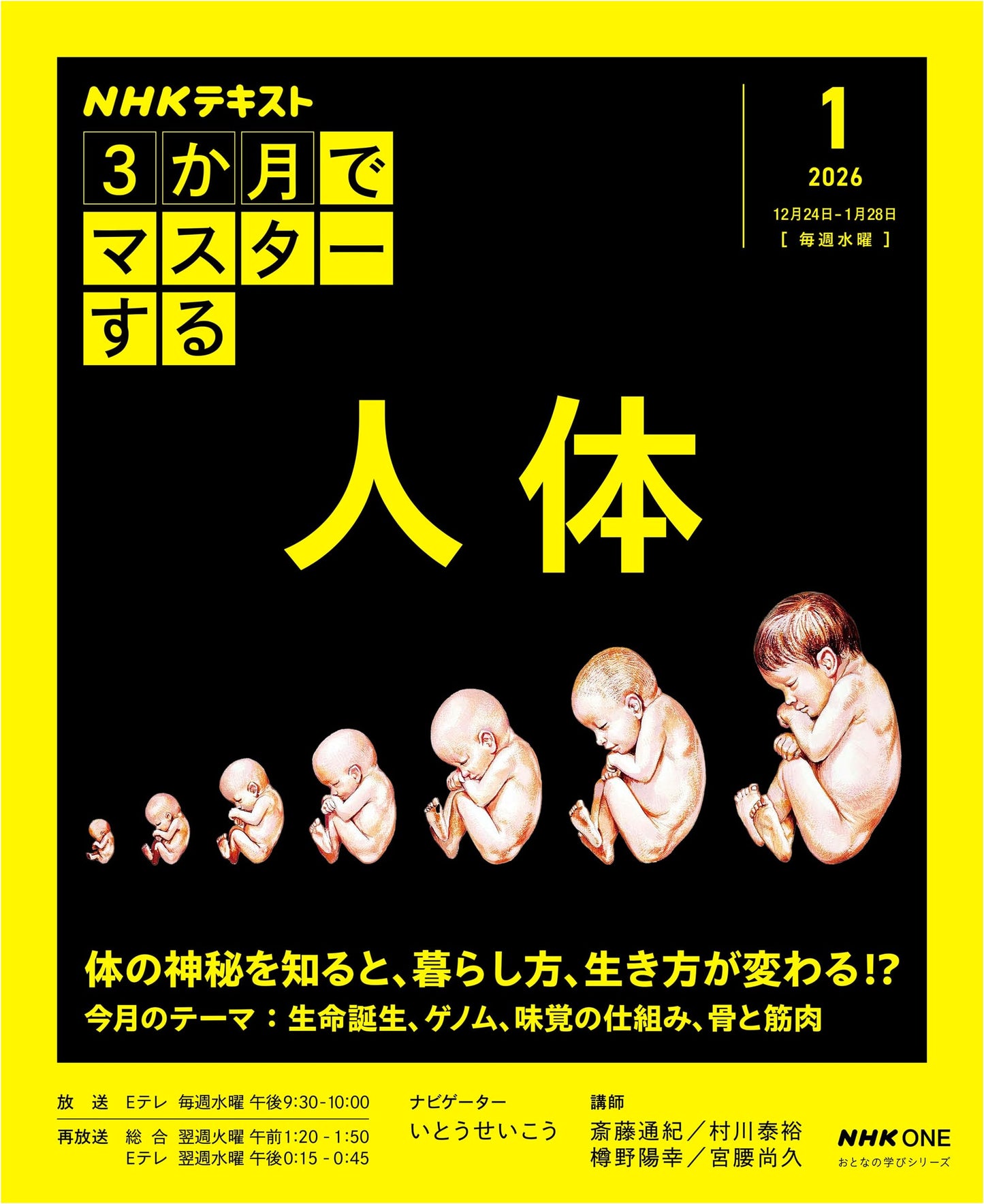NHK's 3-Month Guide to the Human Body: January Issue by Michinori Saito