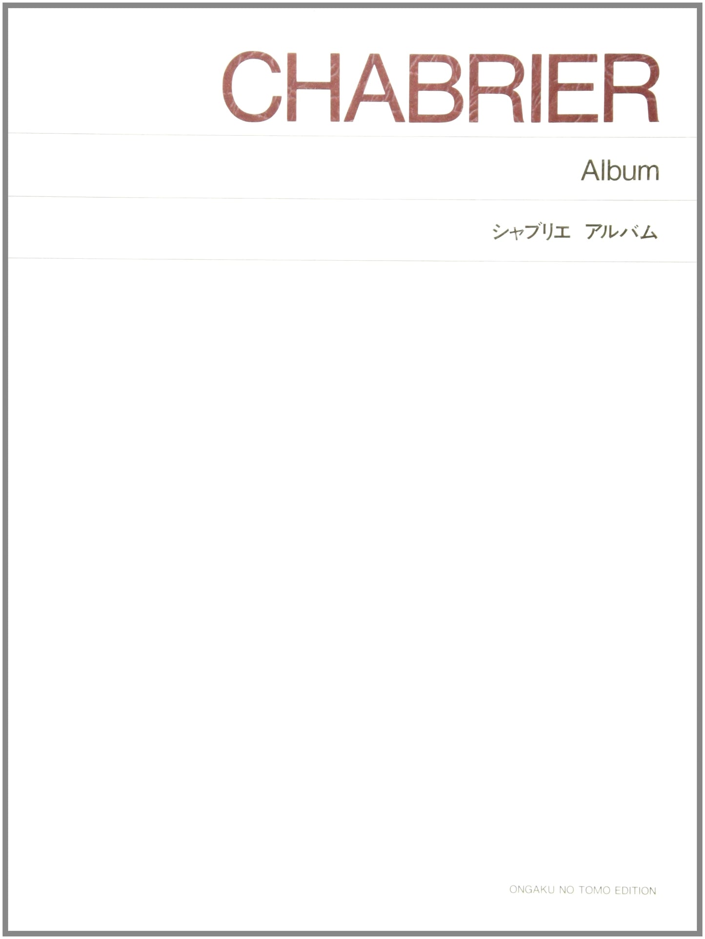 Chabrier Album