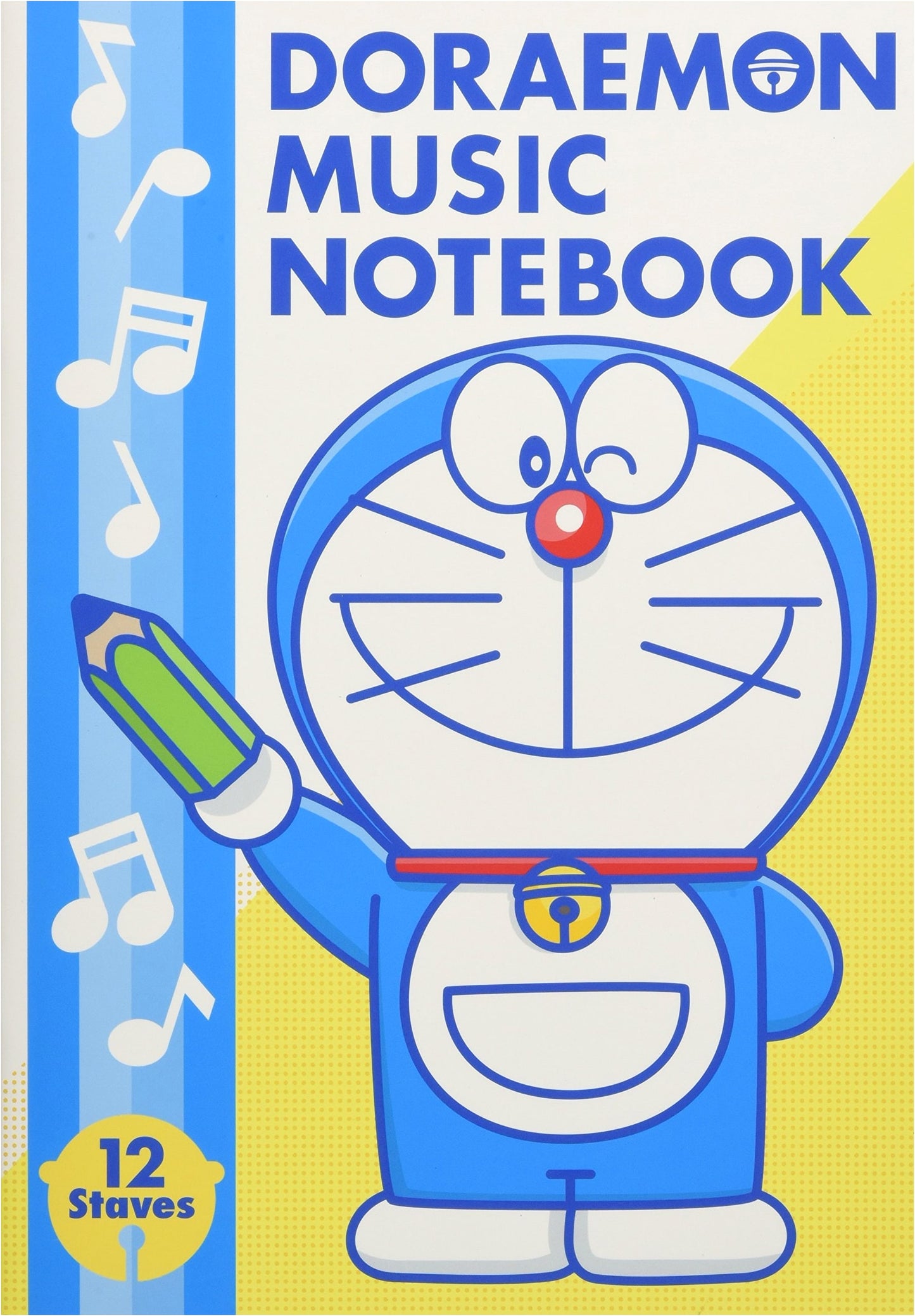 Doraemon Music Notebook with 12 Staves (A4 Size)