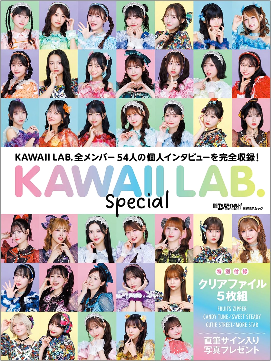 Nikkei Entertainment! KAWAII LAB. Special with 5 Clear File Set