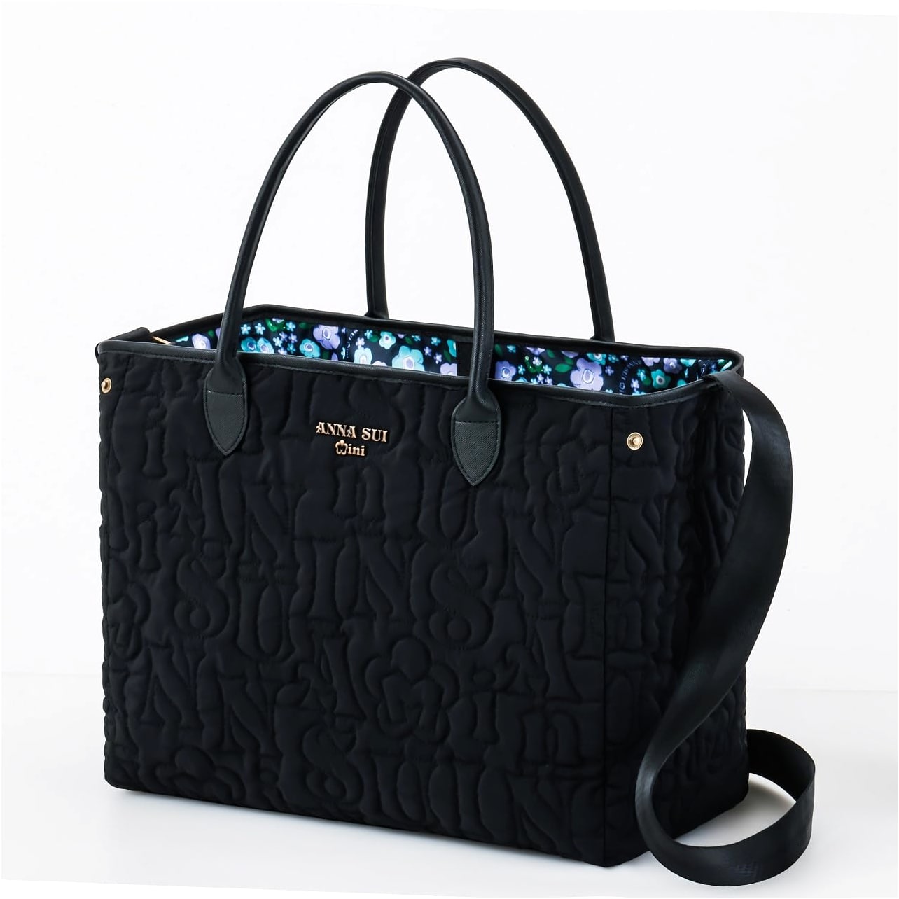 ANNA SUI mini Reversible Logo Quilted Tote Bag Book (Takarajimasha Brand Mook)