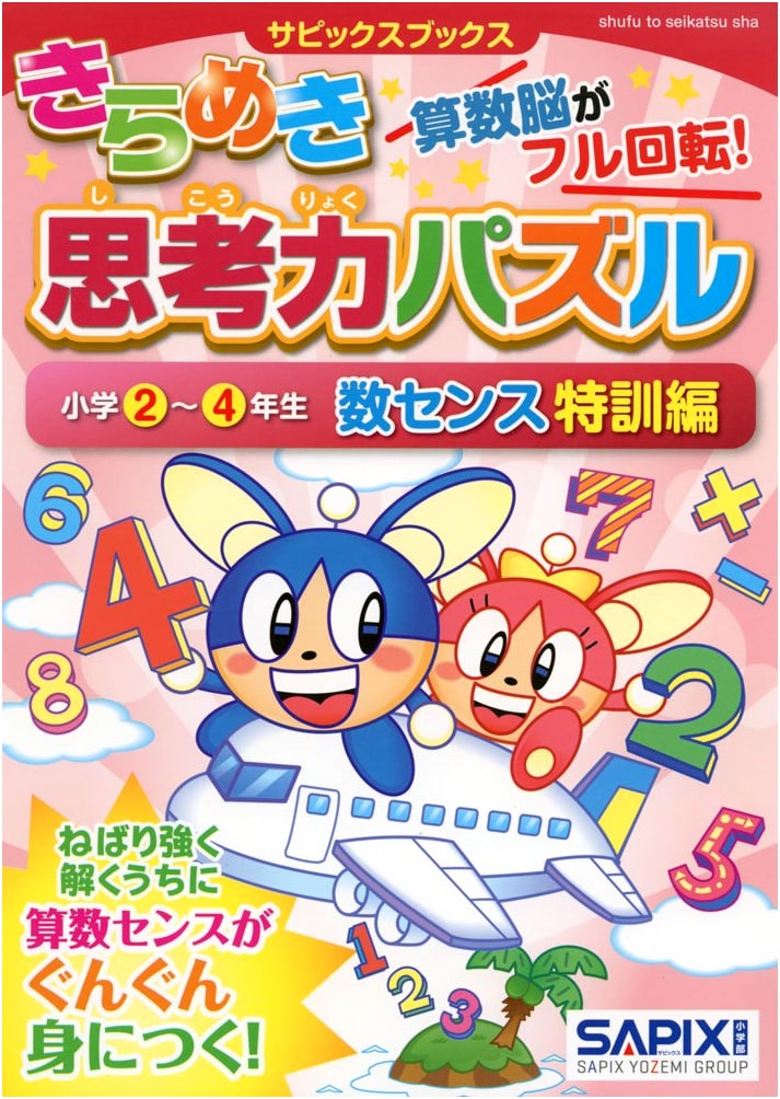 SAPIX Books: Brilliant Thinking Puzzles for Elementary Grades 2-4: Number Sense Special Training