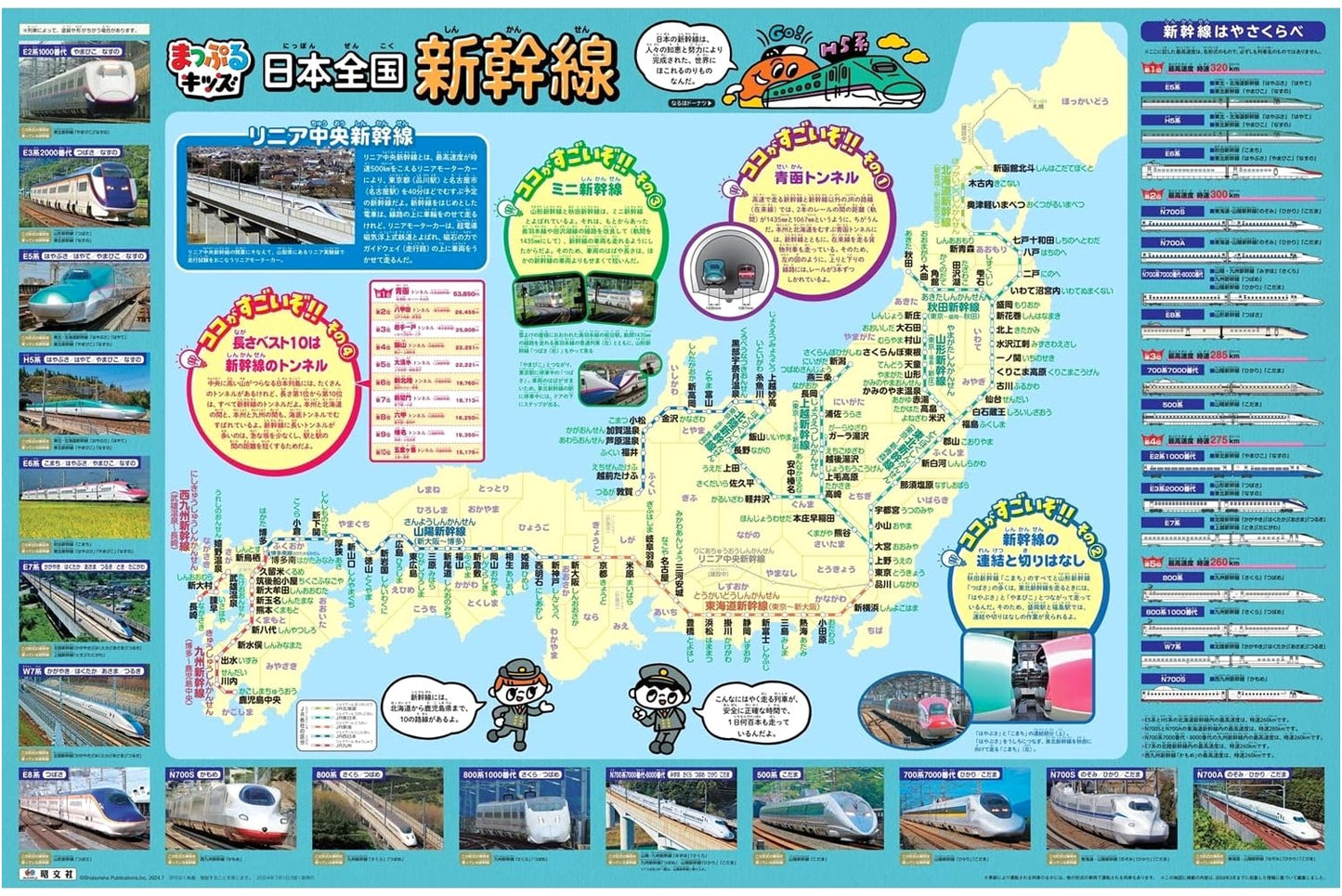 Mapple Kids: Learn by Sticking! Japan's Shinkansen Bullet Trains