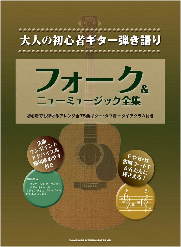 Guitar Sing-Along for Adult Beginners: Folk & New Music Anthology