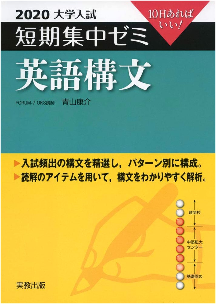 2020 University Exam Intensive English Grammar & Sentence Structure Seminar