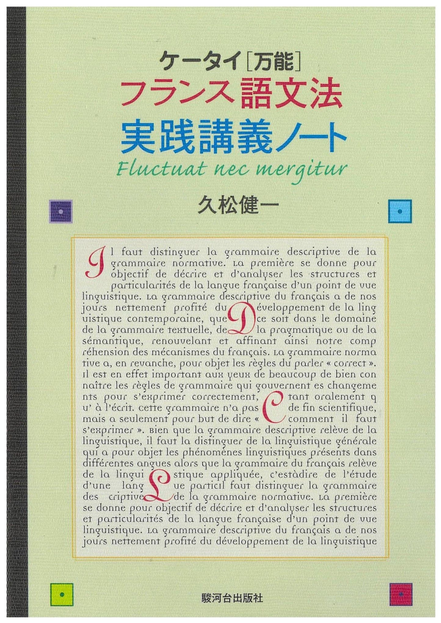 Portable French Grammar: Practical Lecture Notes for All-Purpose Use