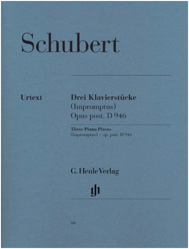 Schubert: Three Piano Pieces / Henle Urtext Edition
