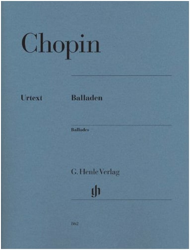Chopin: Ballades - Henle Urtext Edition (2008 Revised Edition)