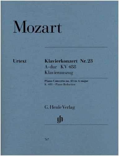 Mozart: Piano Concerto No. 23, A Major KV 488 - Urtext (A. Schiff Fingering)