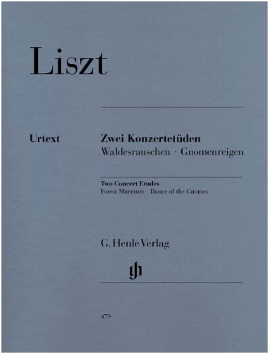 Liszt: Two Concert Etudes / Henle Verlag / Urtext Edition