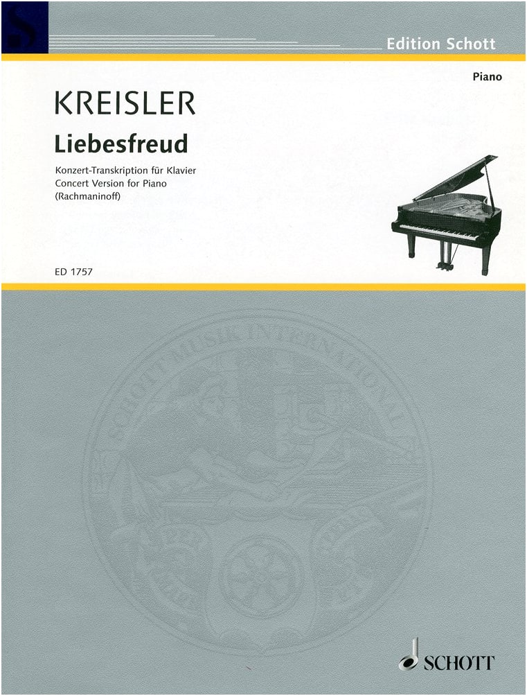 Kreisler/Rachmaninoff: Liebesfreud (Love's Joy) for Piano Solo - Schott Edition