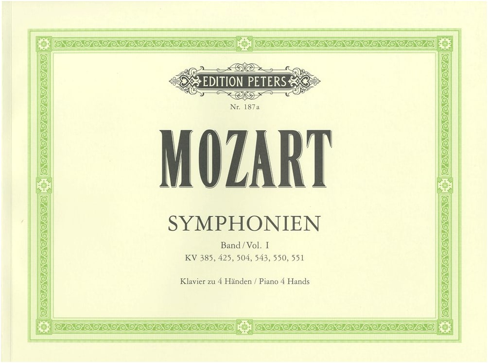 Mozart: Symphony Collection Vol. 1 for Piano Duet (1 Piano, 4 Hands)