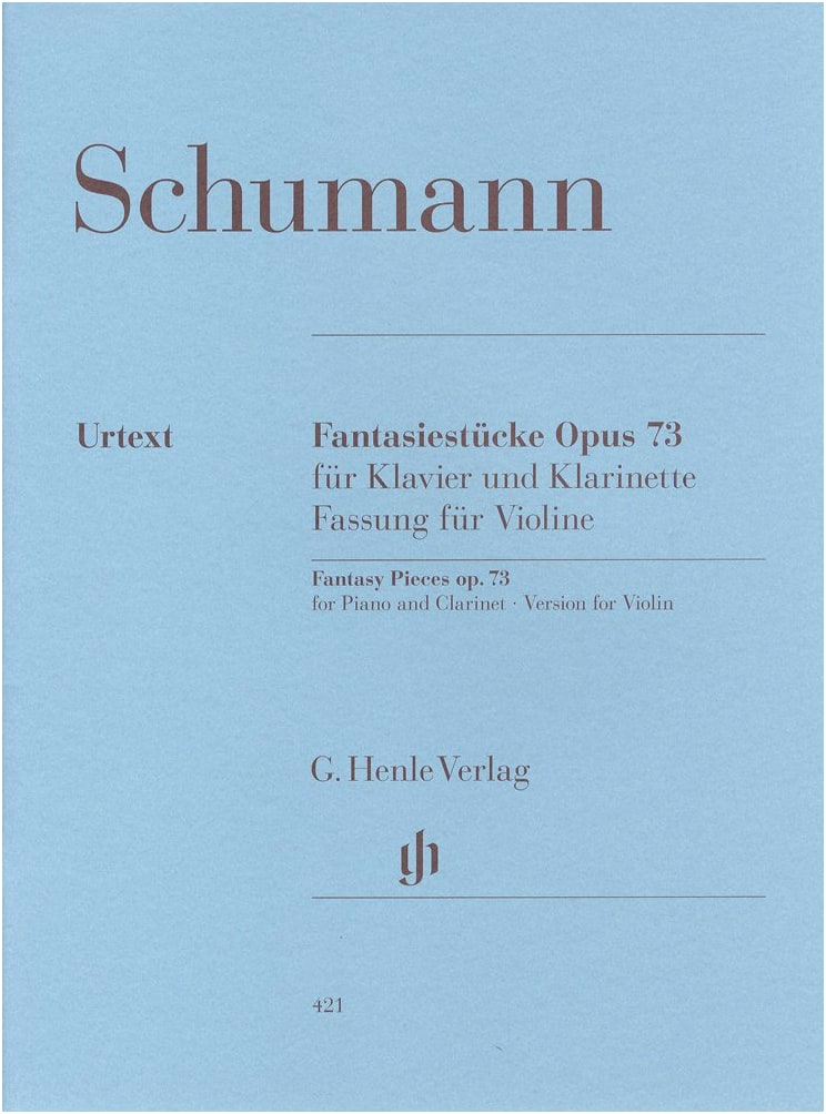 Schumann: Fantasiestücke Op. 73 - Urtext Edition for Violin & Piano (Henle Verlag)