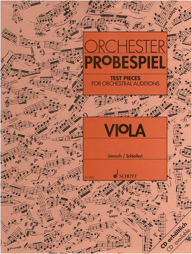 Orchestral Excerpt Study Guide: Viola Edition (German Orchestra Union Certified Exams) by Schott
