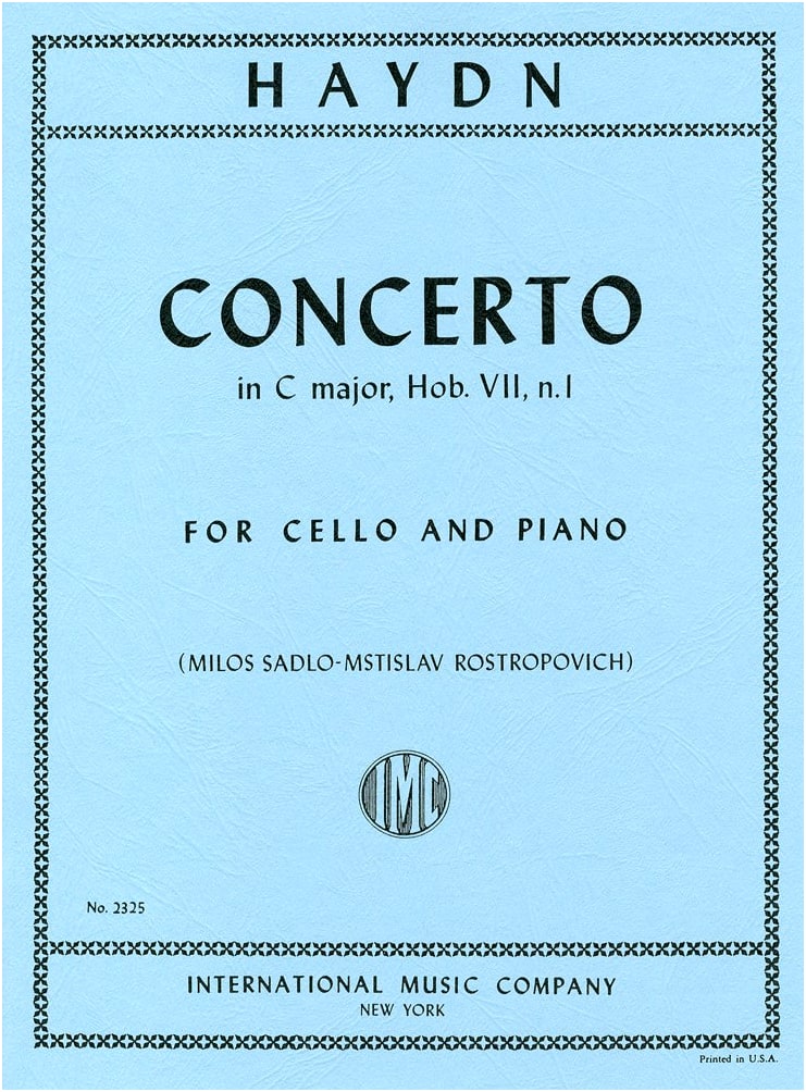 Haydn: Cello Concerto No. 1 in C Major, Hob.VIIb/1 - Rostropovich Edition with Piano Accompaniment