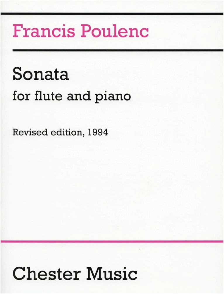 Poulenc: Flute Sonata / Chester Co. / Solo with Piano Accompaniment