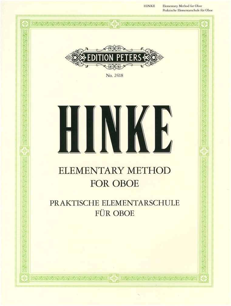 Hinke: Elementary Oboe Textbook (Peters Edition)