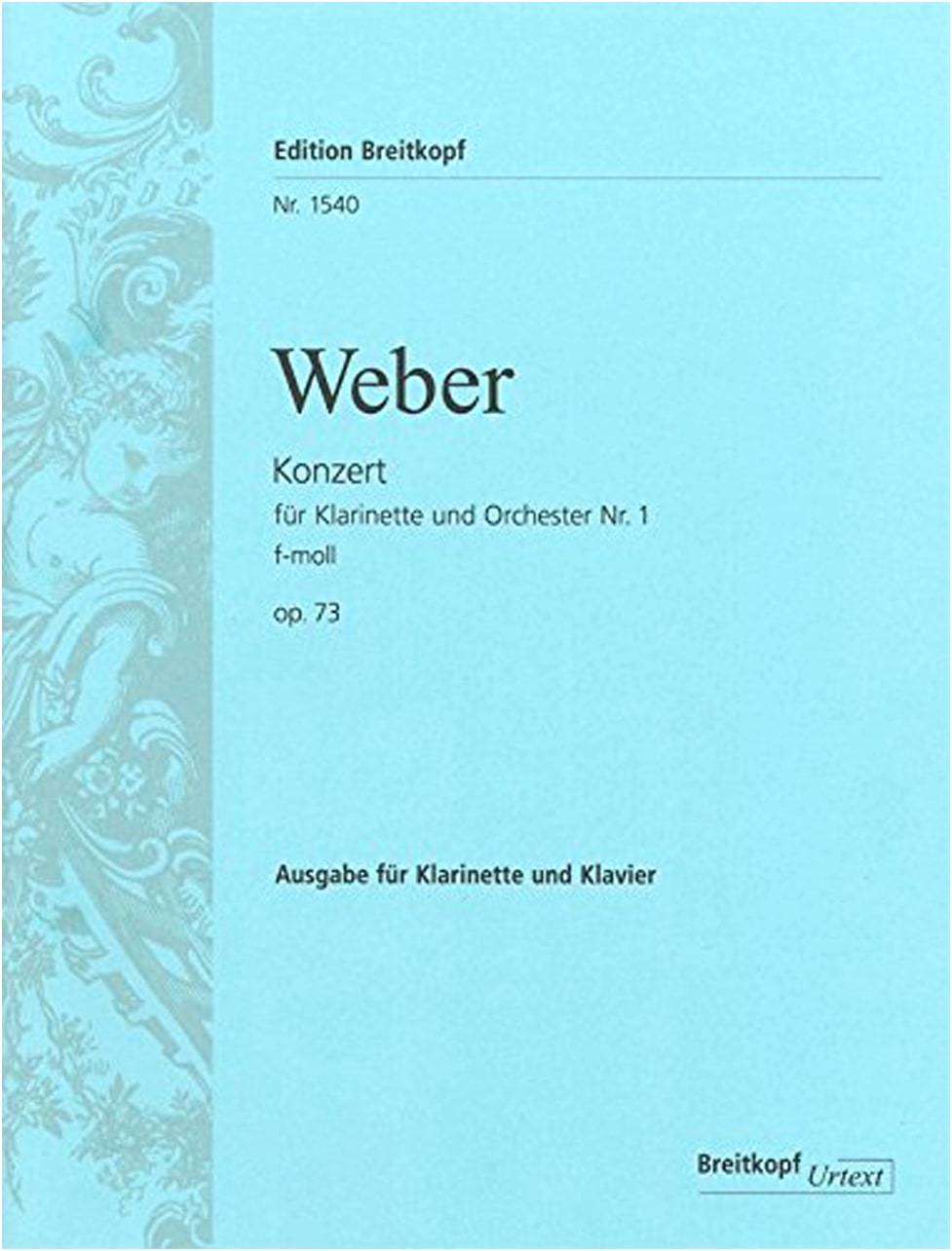 Weber: Clarinet Concerto No. 1 in F minor, Op. 73 - Piano Accompaniment Solo