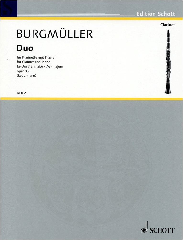 Burgmuller: Duo in E-flat Major Op.15 - Clarinet Solo with Piano Accompaniment