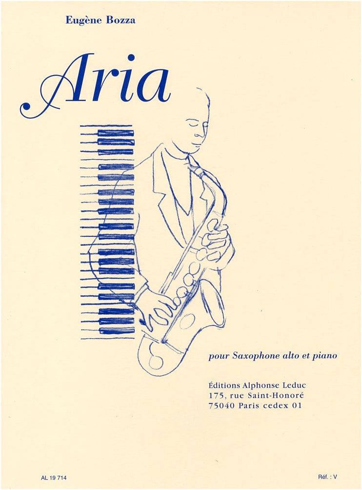 Bozza: Aria for Saxophone Solo with Piano Accompaniment (Leduc Edition)
