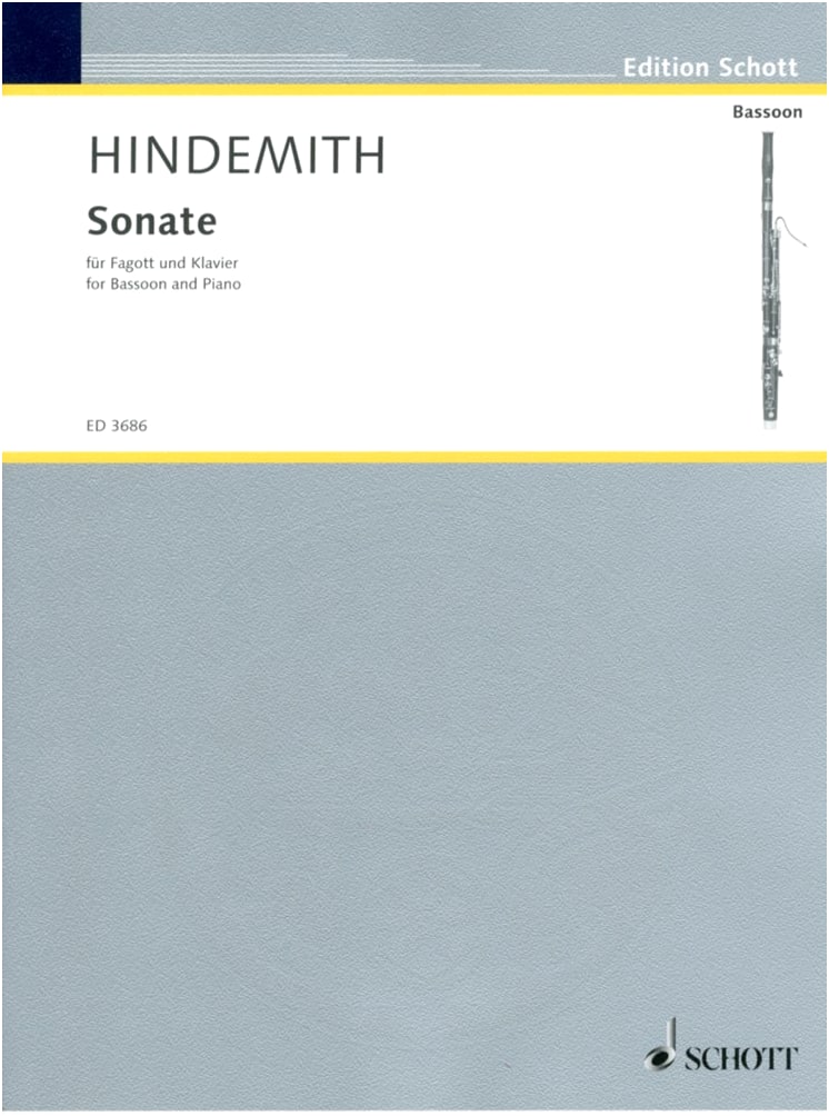 Hindemith: Bassoon Sonata / Schott / Solo with Piano Accompaniment