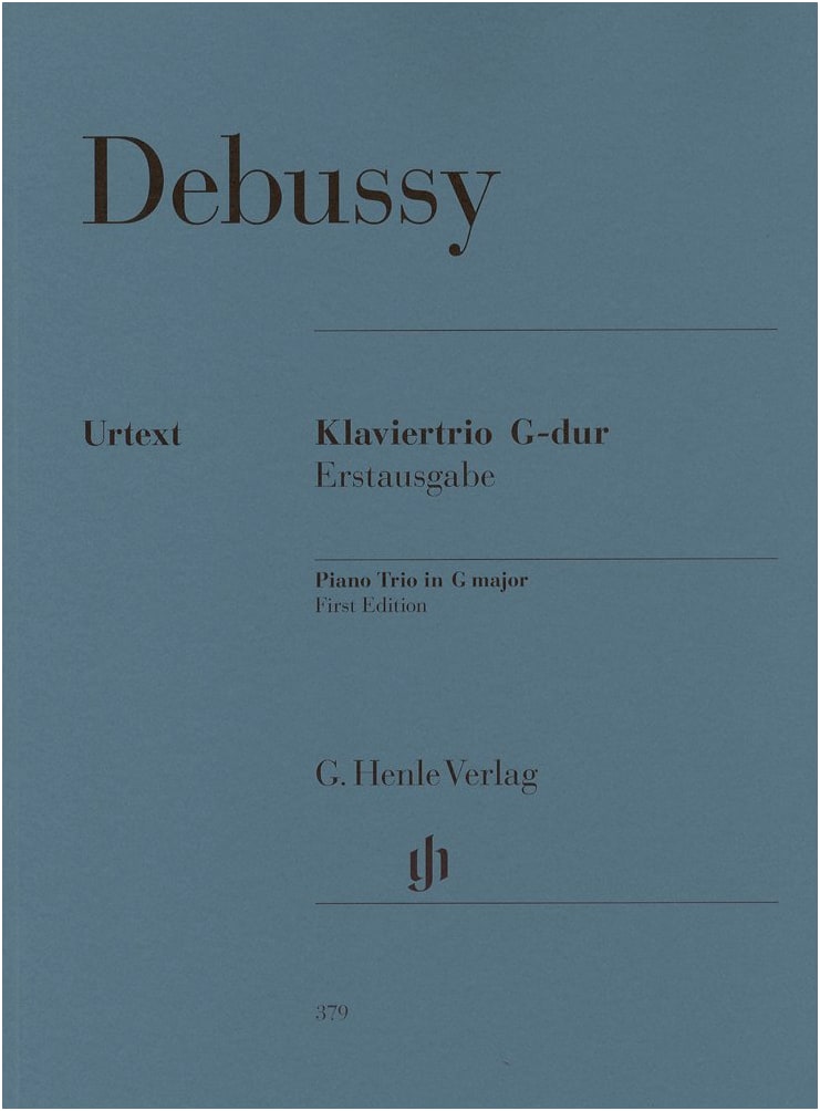 Debussy: Piano Trio in G Major / Henle Urtext Edition / Chamber Music Part Score Set