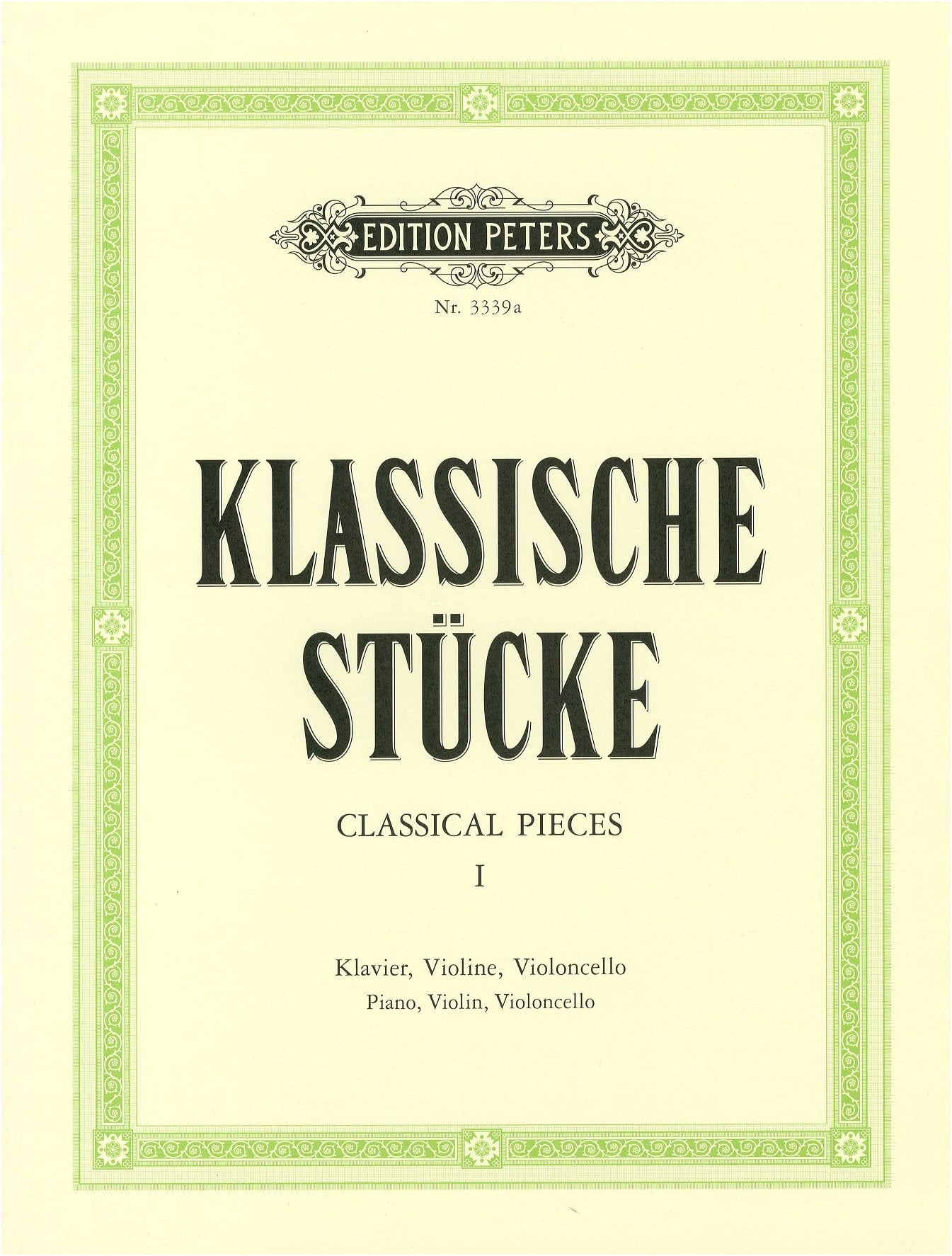 Classical Works for Violin, Cello, and Piano - Volume 1