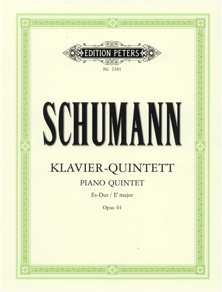 Schumann: Piano Quintet in E-flat Major, Op. 44 - Peters Edition Sheet Music
