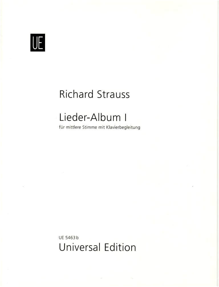 Richard Strauss: Lieder Collection, Vol. 1 for Medium Voice (German Text)