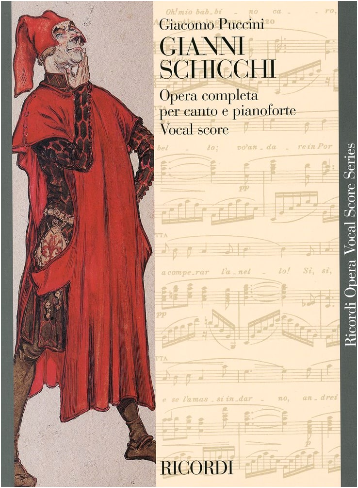 Giacomo Puccini: Gianni Schicchi Opera - Piano Vocal Score (Ricordi Edition)
