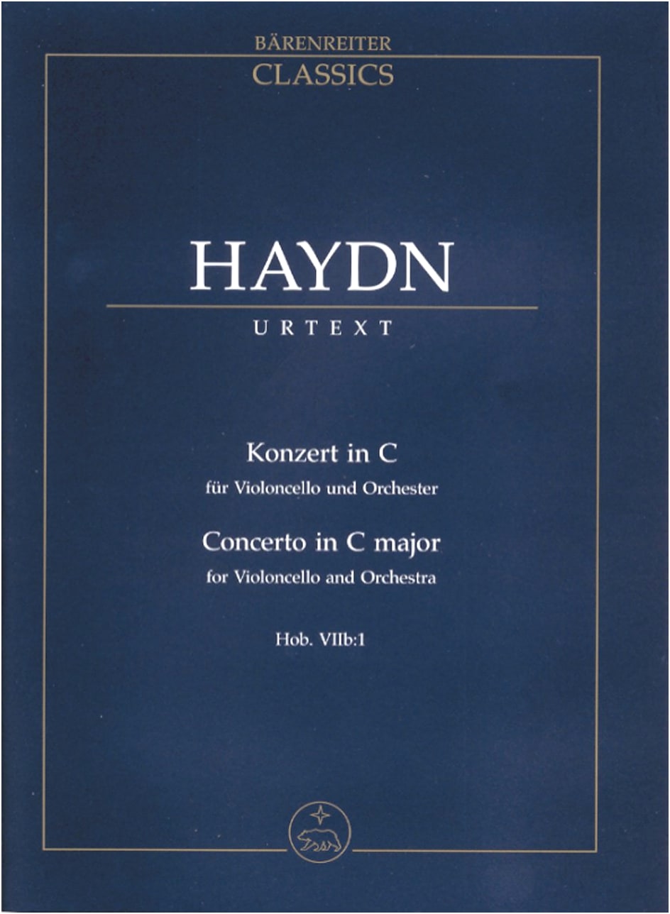 Haydn: Cello Concerto No. 1 in C Major, Hob.VIIb/1 - Bärenreiter Urtext Medium Score