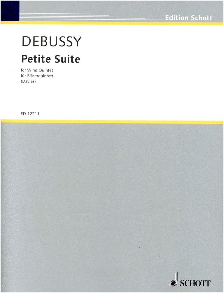 Debussy: Petite Suite / Arranged for Woodwind Quintet / Schott / Performance Parts Set