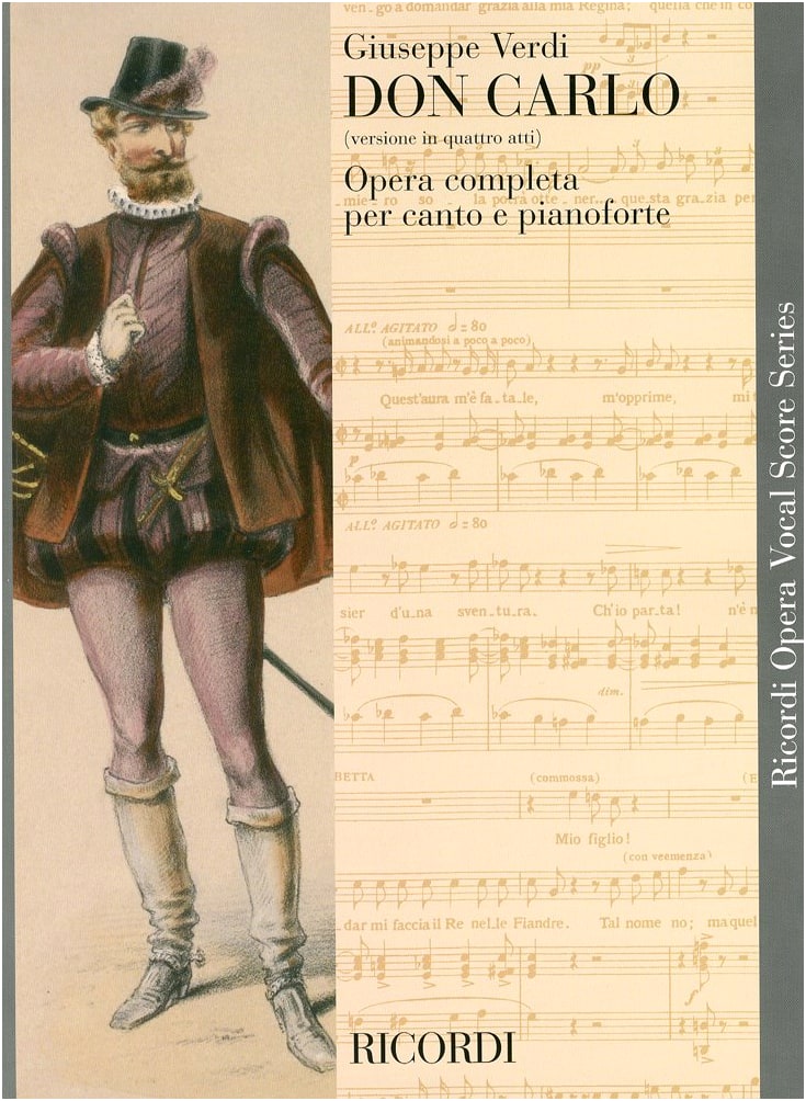 Verdi: Don Carlo (4-Act Version) Piano Vocal Score - Italian Language Edition