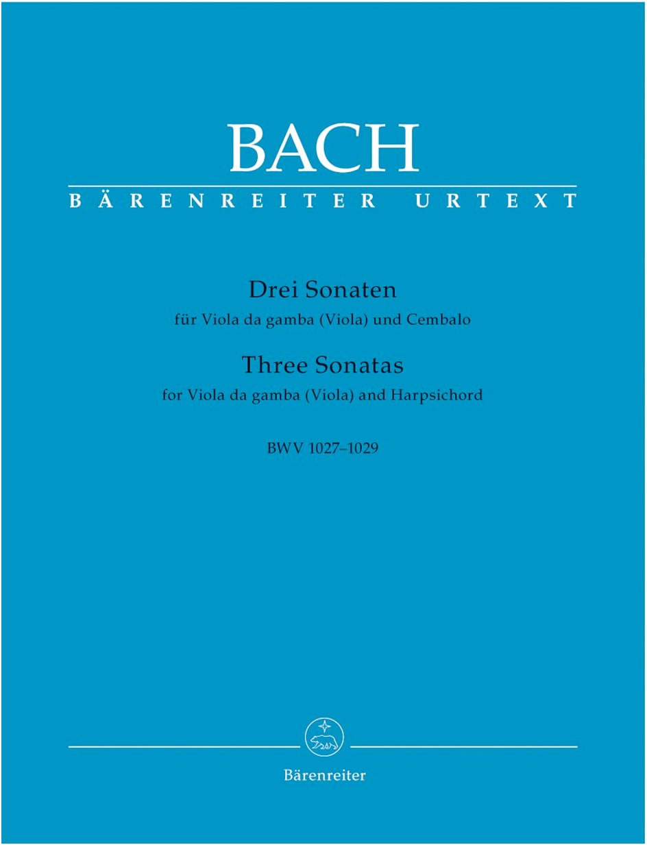 J. S. Bach: 3 Viola da Gamba Sonatas BWV 1027-1029, New Bach Edition (Arr. for Viola Solo & Piano)