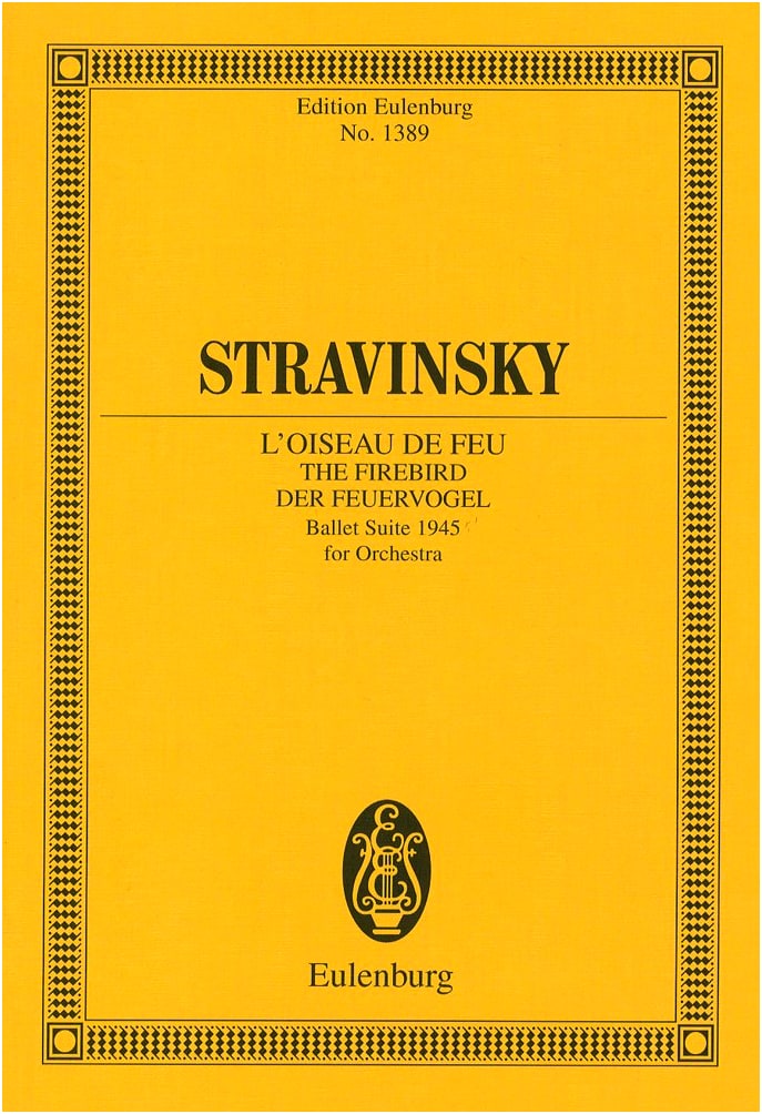 Stravinsky: The Firebird Ballet Suite (1945 Edition) Miniature Score
