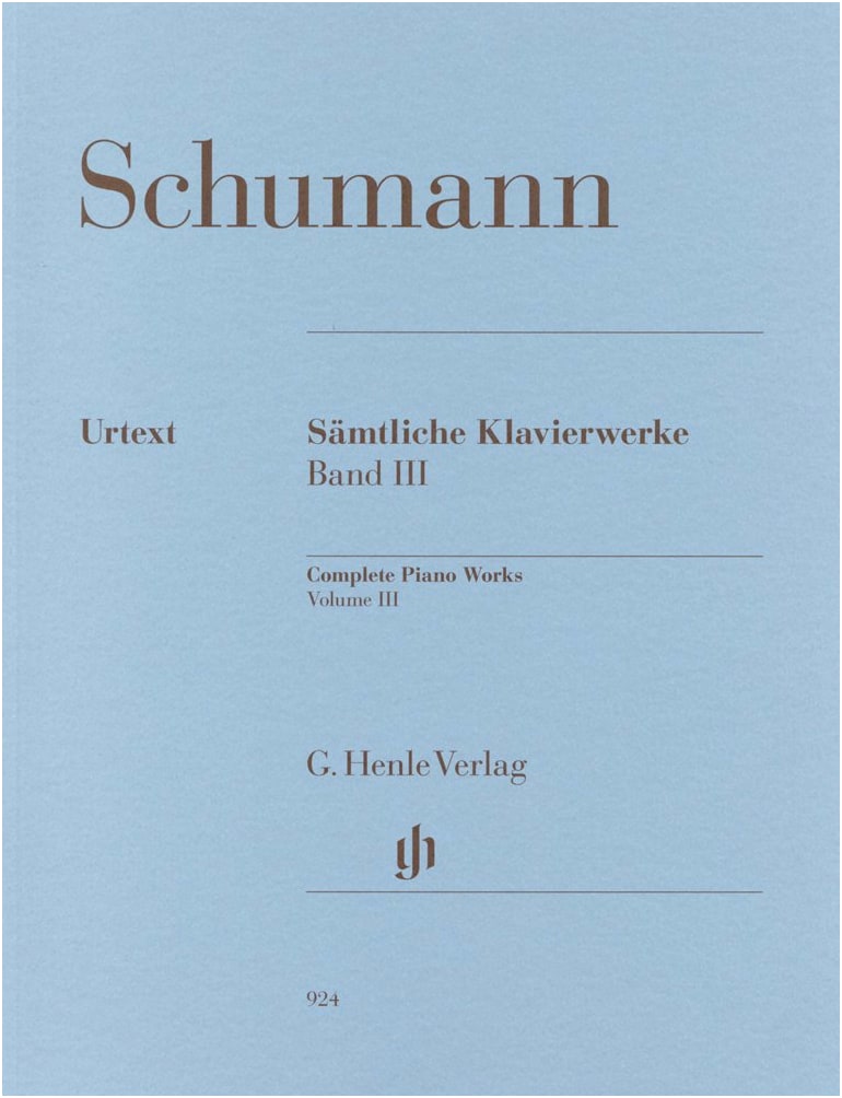 Schumann: Piano Works Collection Vol. 3, Op. 13-16 (Henle Urtext Edition)