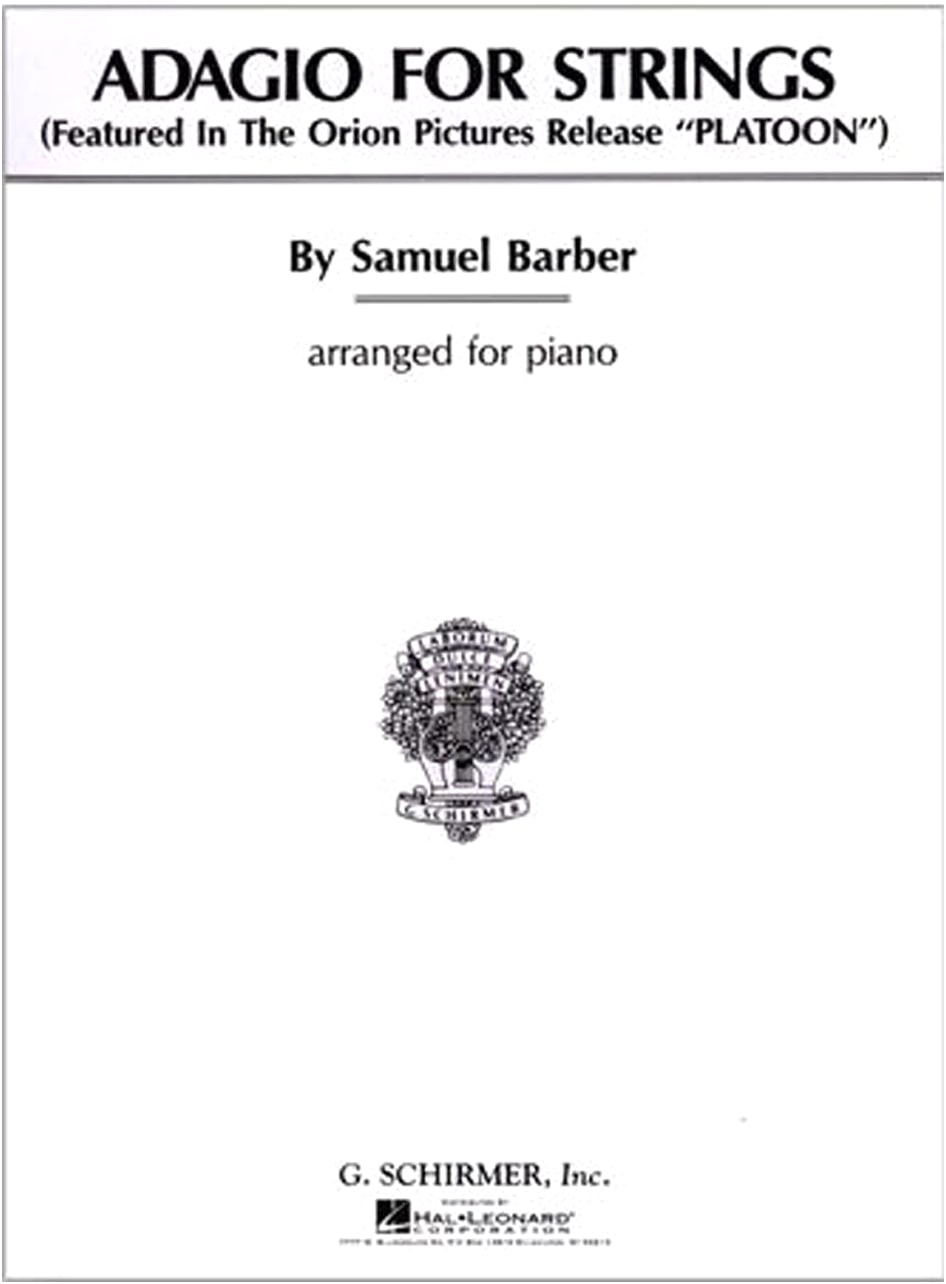 Barber: Adagio for Strings, Op. 11 / Schirmer Edition / Piano Solo