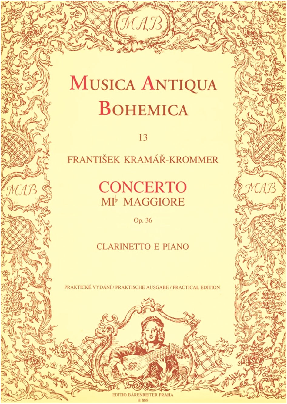 Krommer: Clarinet Concerto in E-flat Major, Op. 36 (for Clarinet and Piano)