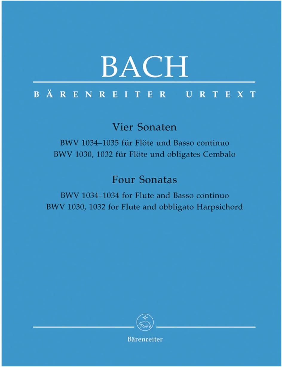 J. S. Bach: Flute Sonatas BWV 1034-1035, 1030, 1032 - New Bach Edition for Flute & Piano