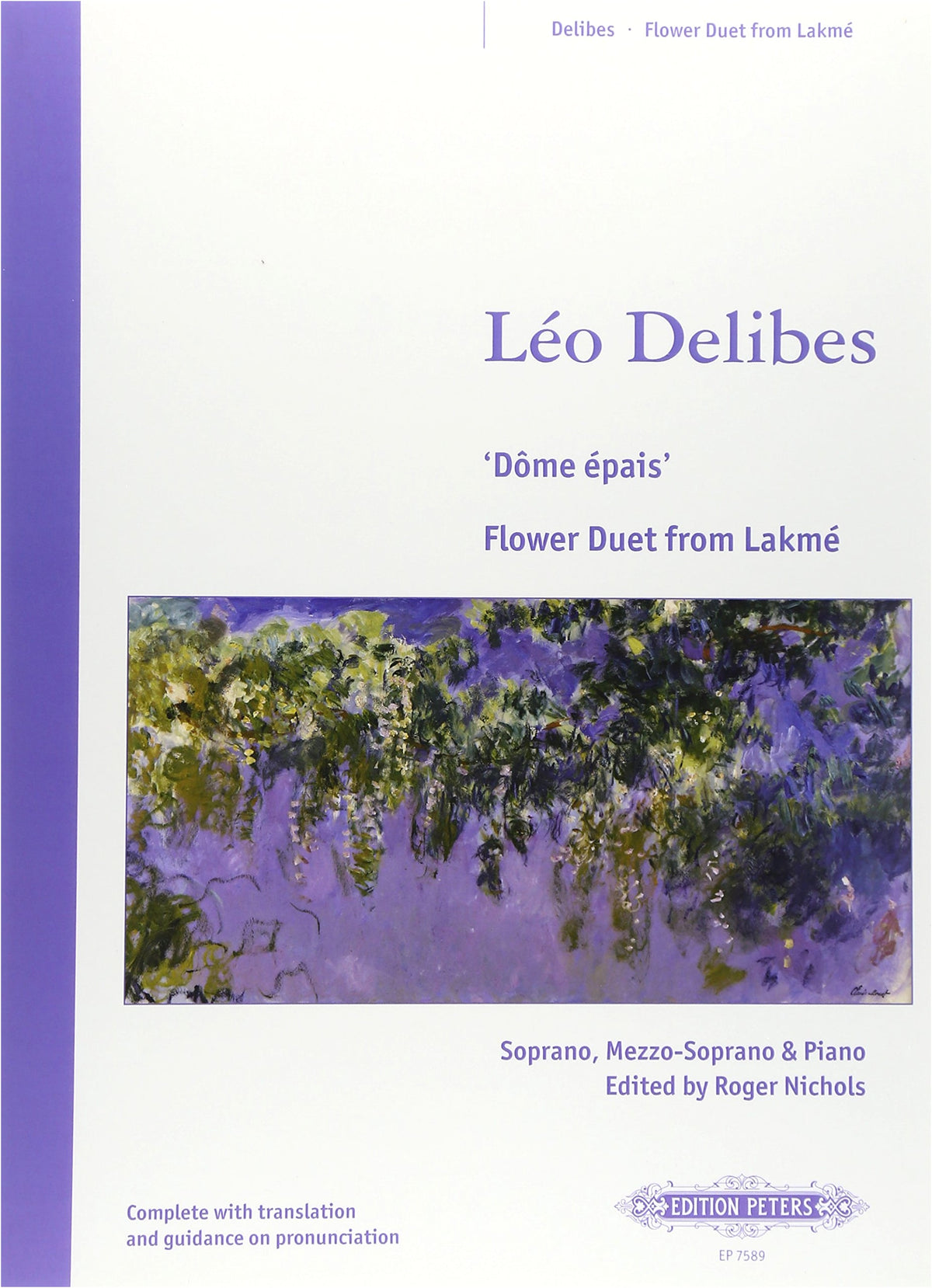 Delibes: Opera 'Lakmé' - Flower Duet (Soprano, Mezzo-Soprano) - Peters Edition
