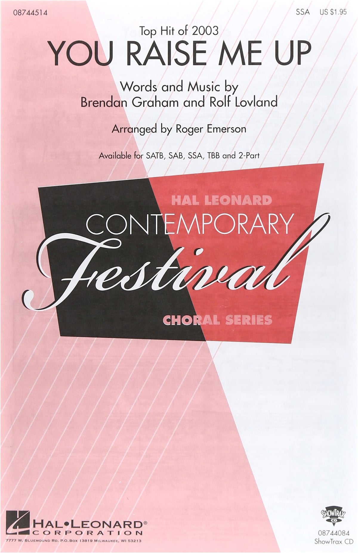 You Raise Me Up / Arranged for Three-Part Women's Chorus / Hal Leonard Choral Works
