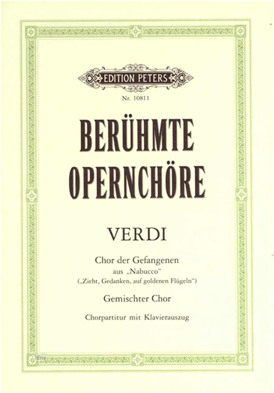 Verdi: 'Va, pensiero' from Nabucco (German/Italian) - Peters Opera Aria Piece