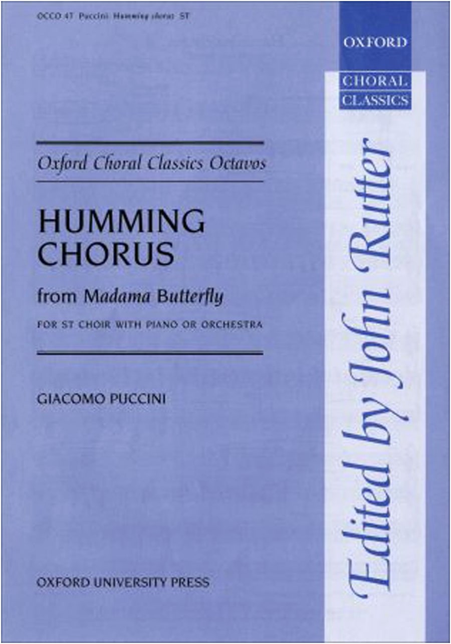 Puccini: Madama Butterfly Humming Chorus Vocal Score for Soprano, Tenor, Piano arr. Rutter