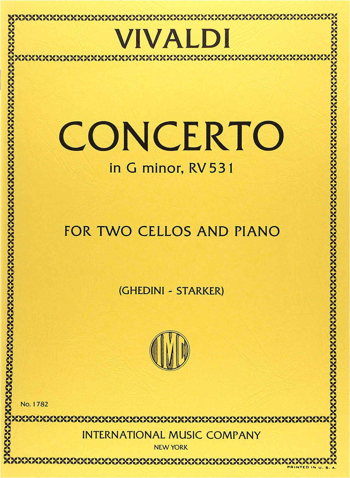 Vivaldi: Concerto for Two Cellos in G Minor, F.III, N.2 Op.10/2 RV 531