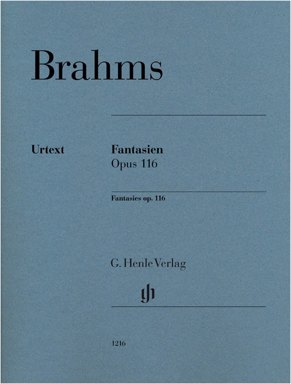 Brahms: Fantasien Op. 116 for Piano Solo - Urtext Edition with Boyd Fingering