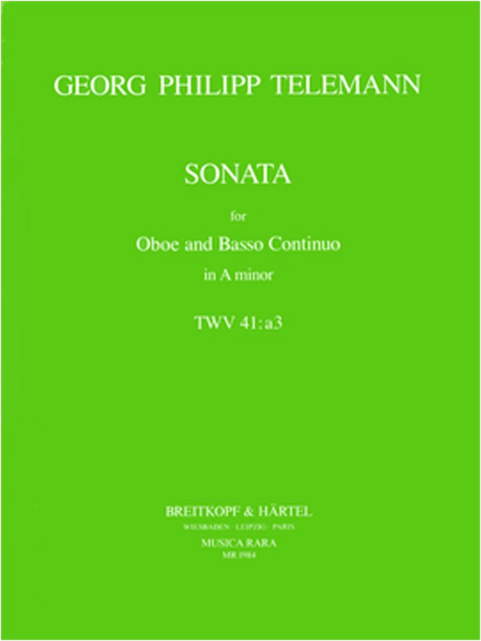 Telemann: Sonata in A Minor for Oboe and Piano - Musica Lara Edition
