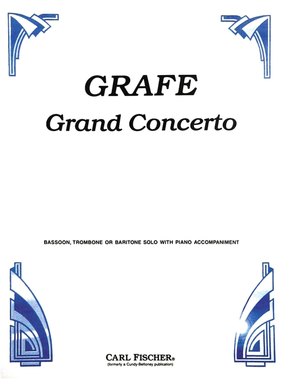 Graefe: Grand Concerto / Carl Fischer / for Trombone and Piano