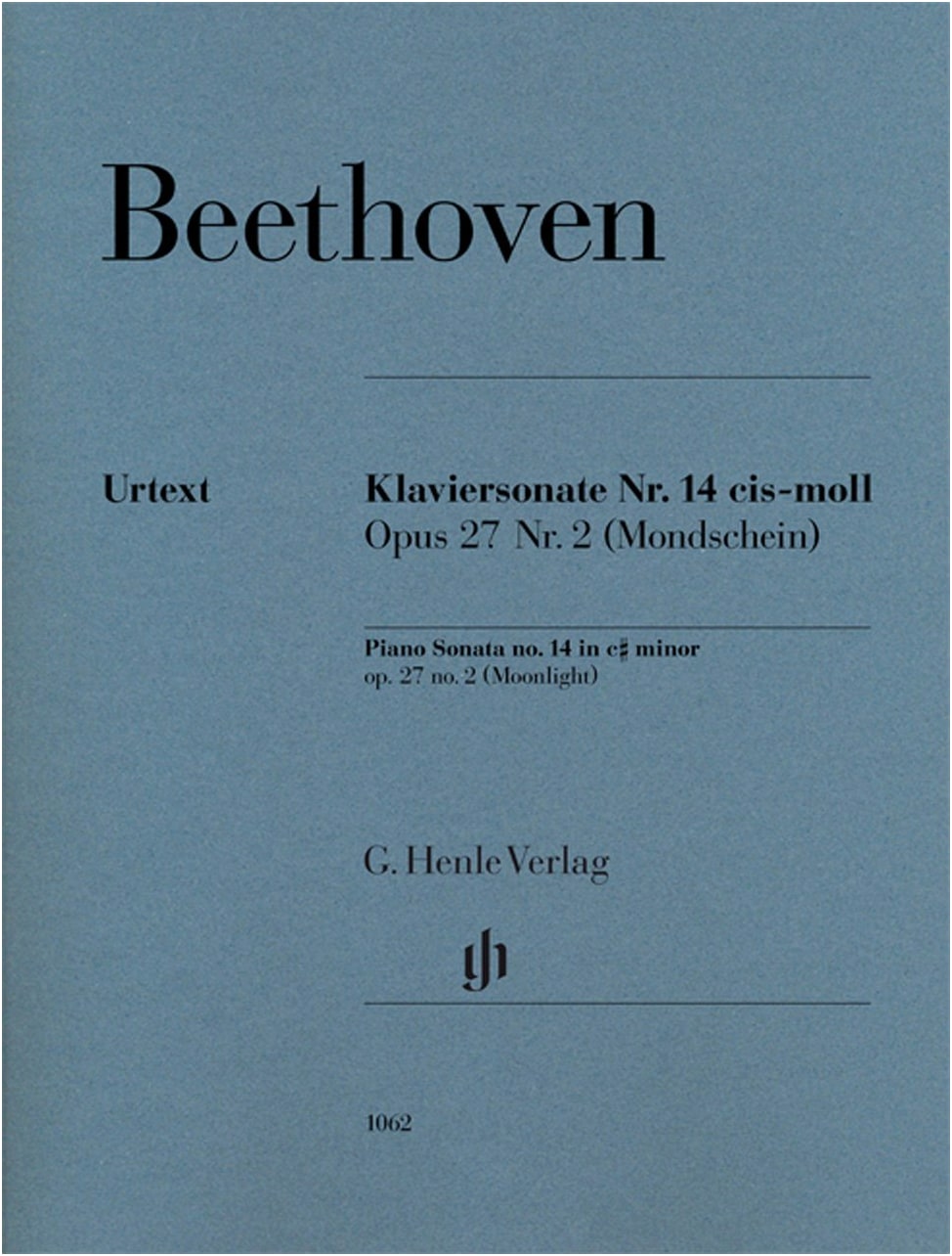 Beethoven: Piano Sonata No. 14 'Moonlight' Op. 27/2, Perahia/Gertsch Edition, Henle Urtext