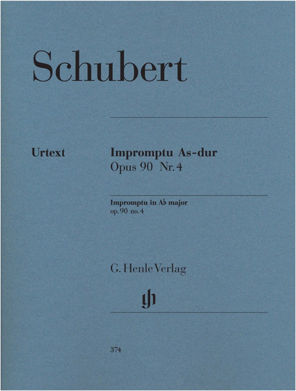 Schubert: Impromptu Op. 90/4 in A-flat Major (Urtext Edition) for Piano Solo