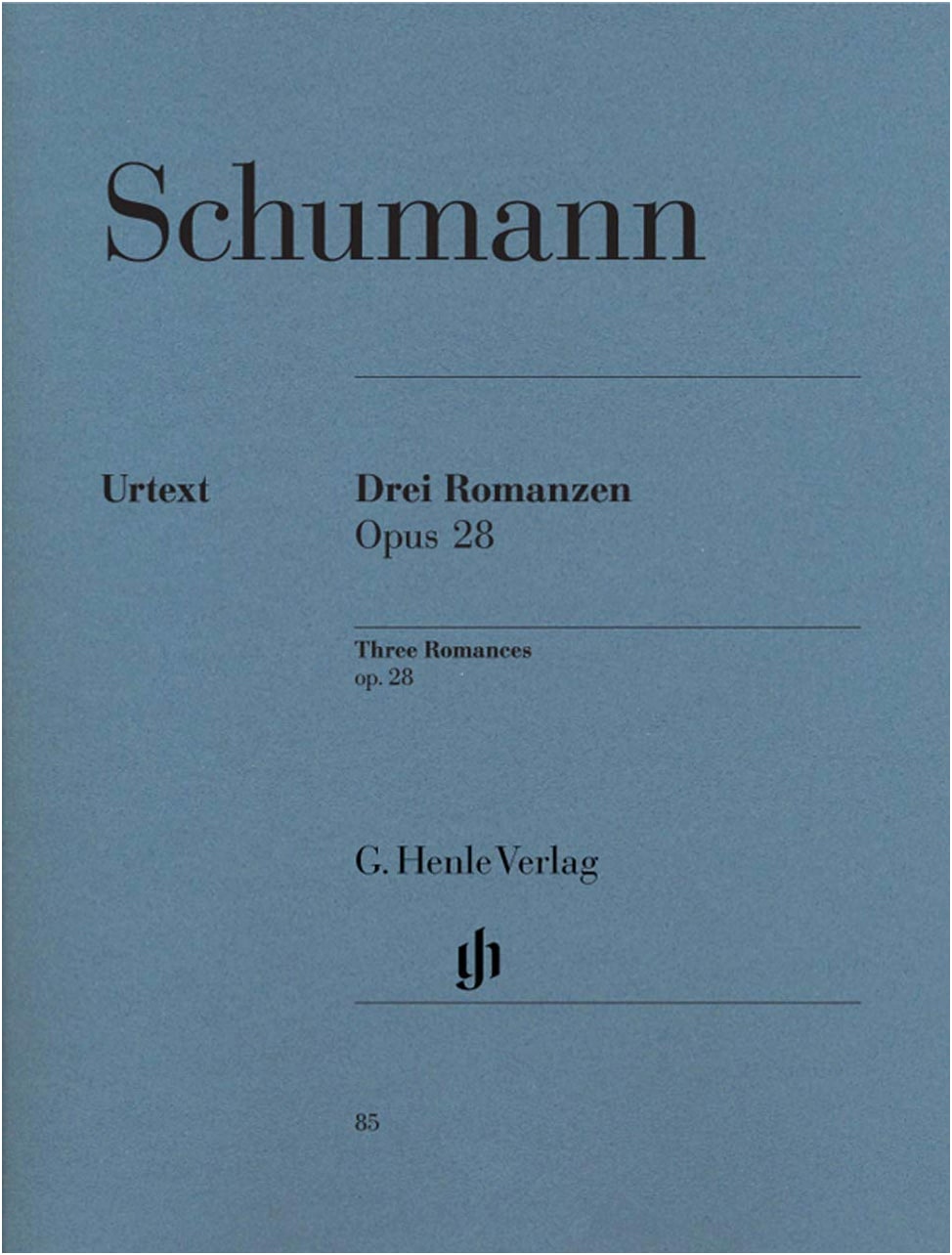 Schumann: Three Romances Op. 28 for Piano Solo - Urtext (Herttrich/Lampe)